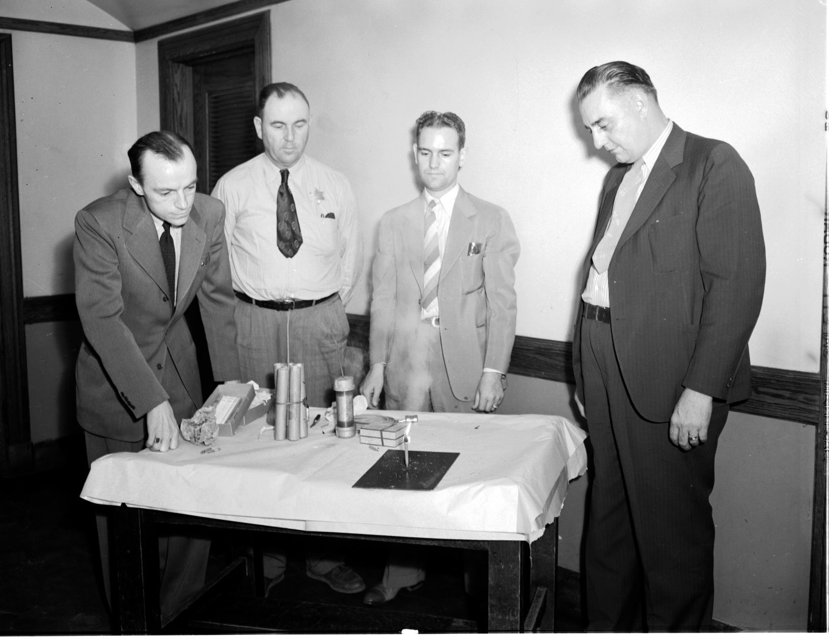 Incendiary pencil demonstration